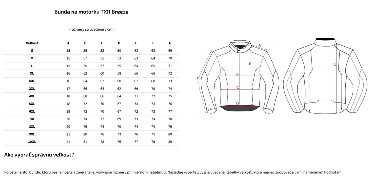 TXR Bunda na motorku Breeze čierna XXL